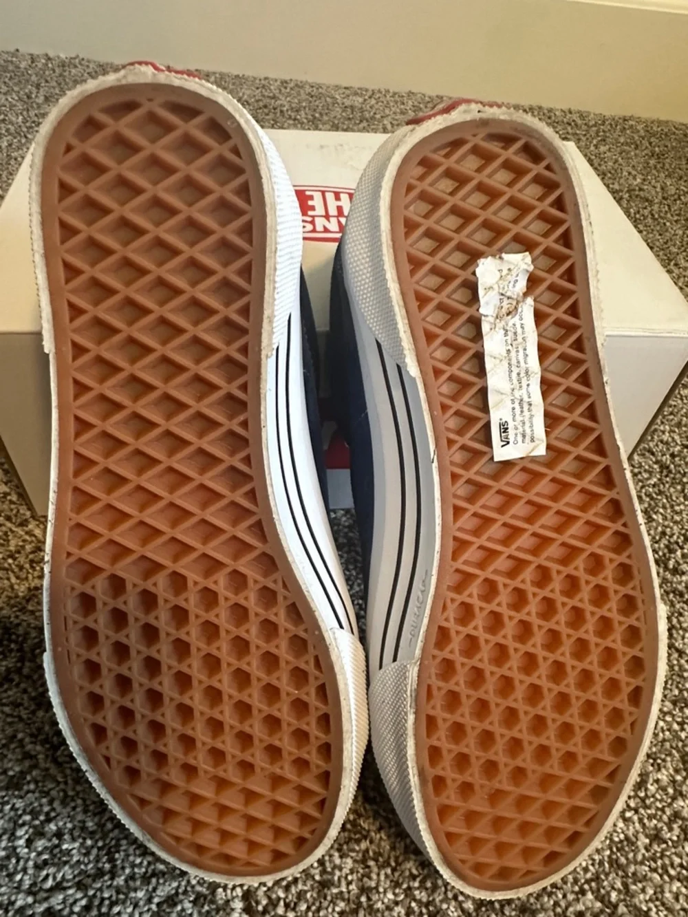 Vans Navy Blue Suede Low-Top Sneakers - Picture 6 of 6